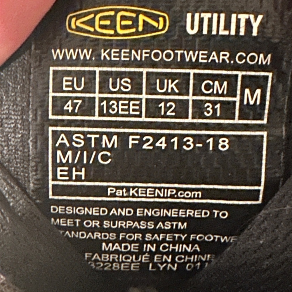 KEEN UTILITY Men’s Size 13EE Lansing Mid Steel Toe WP Work Boot - Picture 6 of 7